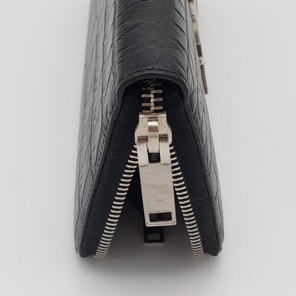 YSL Yves Saint Laurent Zippy Black Wallet 340-102325 - Picture 3 of 14